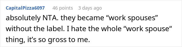 Guy&rsquo;s Relationship With Female Colleague Heads For Work-Wife Territory, Real Wife Shuts It Down