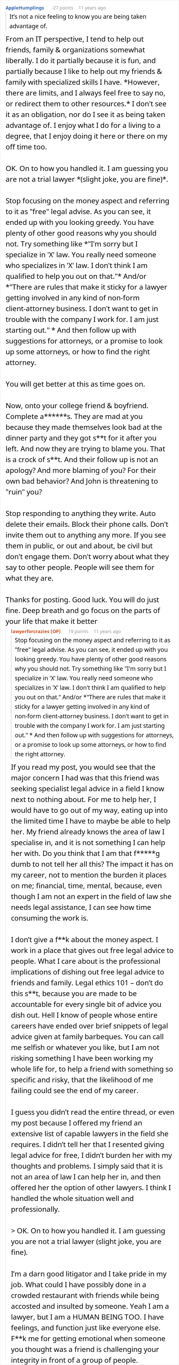 Woman Refuses To Risk Her New Career Just Because Her Friends Need Free Advice, Gets To See Their True Colors