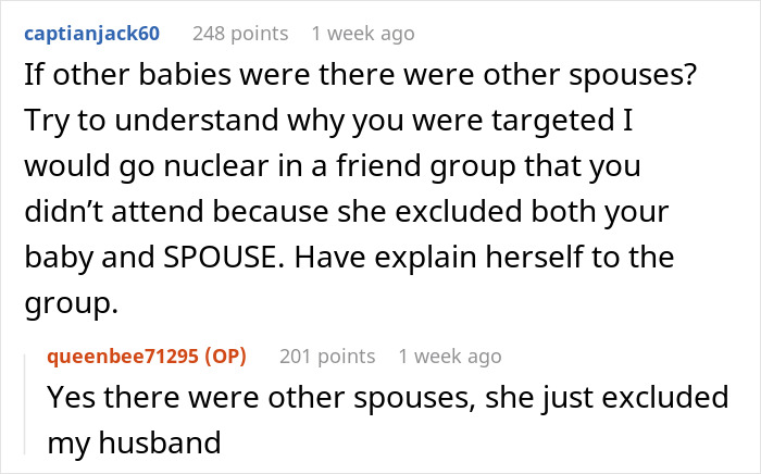 Woman Bans Only Best Friend’s Baby And Husband From Her Engagement Party, Blows Up Their Friendship Woman Bans Only Best Friend’s Baby And Husband From Her Engagement Party, Blows Up Their Friendship