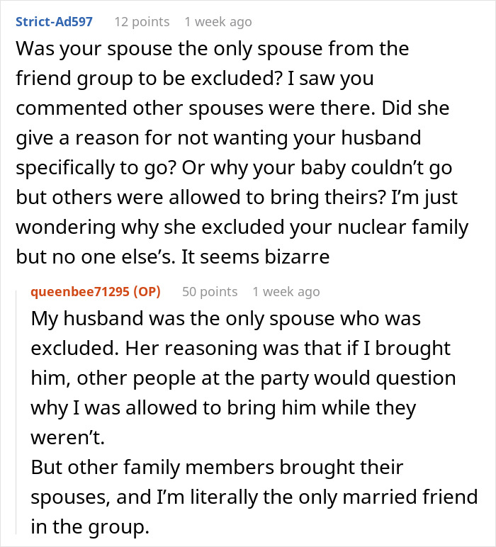 Woman Bans Only Best Friend’s Baby And Husband From Her Engagement Party, Blows Up Their Friendship Woman Bans Only Best Friend’s Baby And Husband From Her Engagement Party, Blows Up Their Friendship