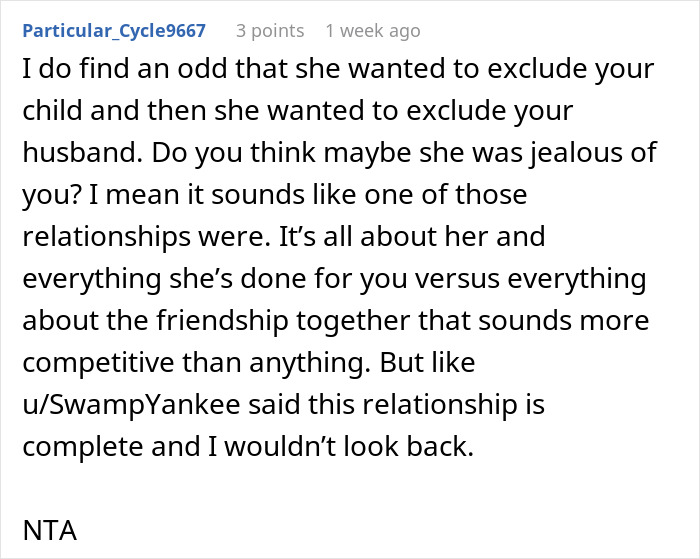 Woman Bans Only Best Friend’s Baby And Husband From Her Engagement Party, Blows Up Their Friendship Woman Bans Only Best Friend’s Baby And Husband From Her Engagement Party, Blows Up Their Friendship