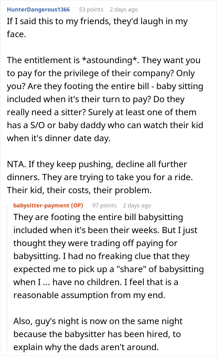 Woman Refuses To Pay For Friends’ Babysitter Because She Doesn’t Even Have Kids, Gets Dragged Woman Refuses To Pay For Friends’ Babysitter Because She Doesn’t Even Have Kids, Gets Dragged