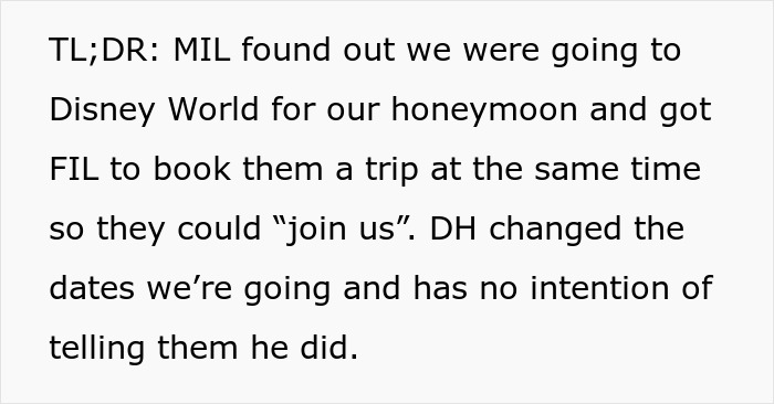 In-Laws Decide To Crash Couple’s Honeymoon: “It’s Going To Be So Fun. Finally A Family Vacation!” In-Laws Decide To Crash Couple’s Honeymoon: “It’s Going To Be So Fun. Finally A Family Vacation!”