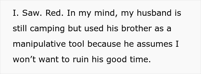 Husband Tells Wife He’s Going On Camping Trip With Bro, She Later Finds Out His Bro Was Home