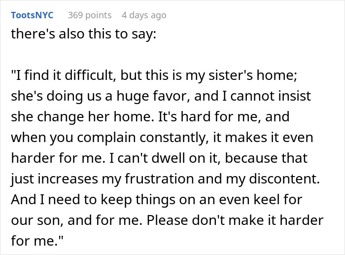 Woman Keeps Complaining About SIL Despite Getting To Stay With Her For Free, Hubby Annoyed By Her Woman Keeps Complaining About SIL Despite Getting To Stay With Her For Free, Hubby Annoyed By Her