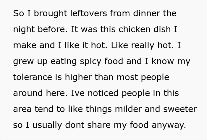 Man Steals Colleague&rsquo;s Extra-Spicy Lunch, Blames Her For His Own Regret And Fiery Mouth