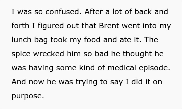 Man Steals Colleague&rsquo;s Extra-Spicy Lunch, Blames Her For His Own Regret And Fiery Mouth