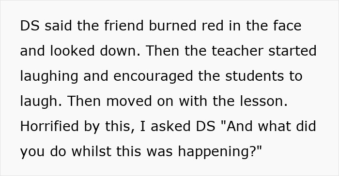 Unhinged Teacher Pushes Group Shaming In Class, Mom Horrified After Son Confesses He Takes Part Too Unhinged Teacher Pushes Group Shaming In Class, Mom Horrified After Son Confesses He Takes Part Too