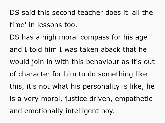 Unhinged Teacher Pushes Group Shaming In Class, Mom Horrified After Son Confesses He Takes Part Too Unhinged Teacher Pushes Group Shaming In Class, Mom Horrified After Son Confesses He Takes Part Too