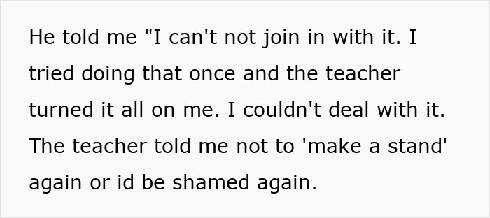 Unhinged Teacher Pushes Group Shaming In Class, Mom Horrified After Son Confesses He Takes Part Too Unhinged Teacher Pushes Group Shaming In Class, Mom Horrified After Son Confesses He Takes Part Too