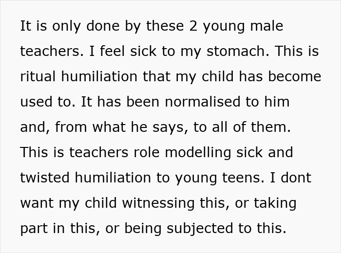 Unhinged Teacher Pushes Group Shaming In Class, Mom Horrified After Son Confesses He Takes Part Too Unhinged Teacher Pushes Group Shaming In Class, Mom Horrified After Son Confesses He Takes Part Too