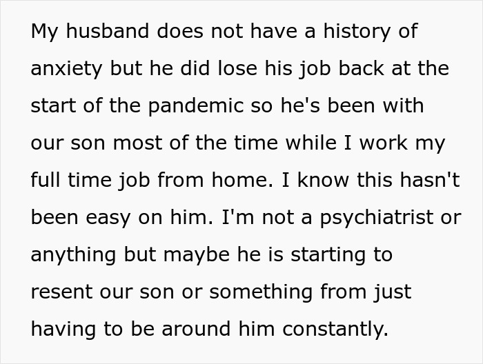 Guy Demands Paternity Test For 3YO Son, Doesn’t Take It Well When Wife Suggest Therapy Instead