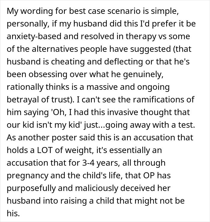 Guy Demands Paternity Test For 3YO Son, Doesn’t Take It Well When Wife Suggest Therapy Instead