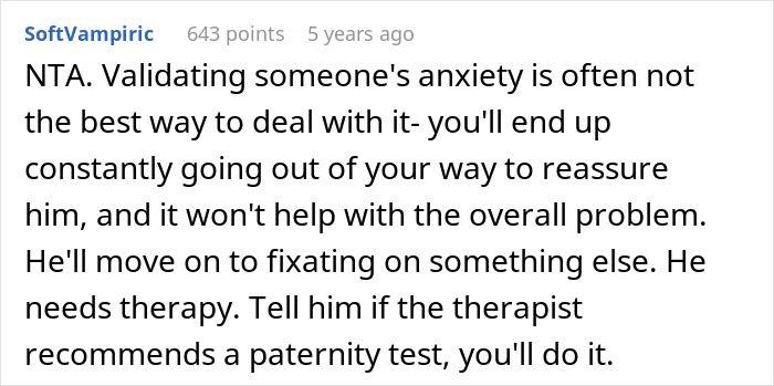Guy Demands Paternity Test For 3YO Son, Doesn’t Take It Well When Wife Suggest Therapy Instead