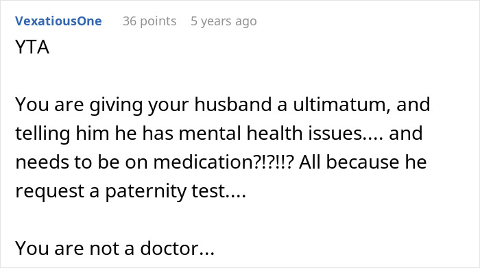 Guy Demands Paternity Test For 3YO Son, Doesn’t Take It Well When Wife Suggest Therapy Instead