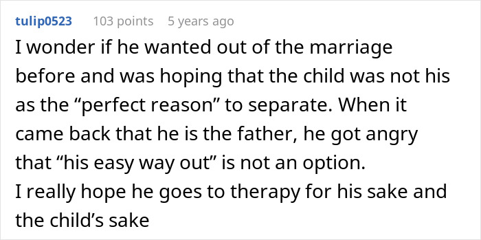 Guy Demands Paternity Test For 3YO Son, Doesn’t Take It Well When Wife Suggest Therapy Instead