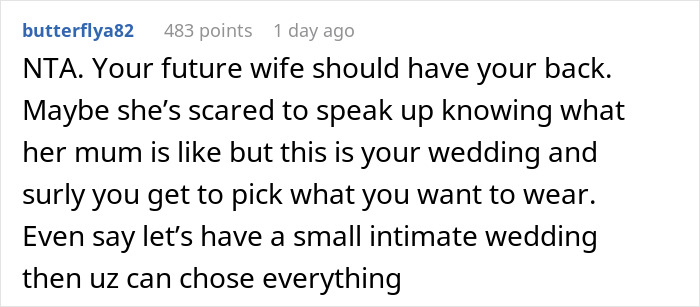 MIL Pays For Wedding, Demands To Control What Everyone Wears: “I Do Not Want To Get Married” MIL Pays For Wedding, Demands To Control What Everyone Wears: “I Do Not Want To Get Married”