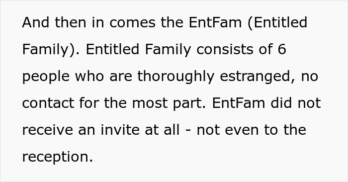 Estranged Relatives Demand Access To Wedding They Were Never Invited To: “No Is A Full Sentence”