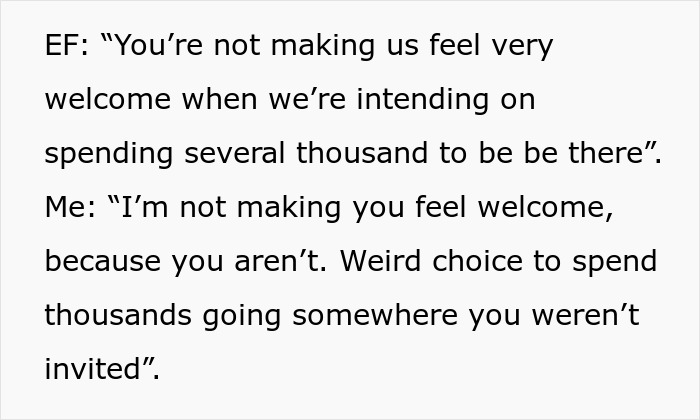 Estranged Relatives Demand Access To Wedding They Were Never Invited To: “No Is A Full Sentence”