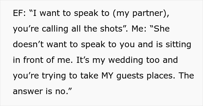 Estranged Relatives Demand Access To Wedding They Were Never Invited To: “No Is A Full Sentence”