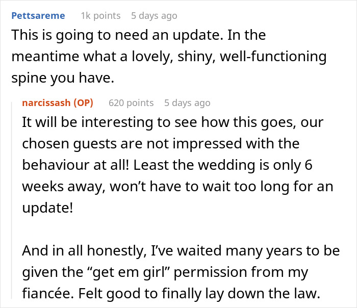 Estranged Relatives Demand Access To Wedding They Were Never Invited To: “No Is A Full Sentence”