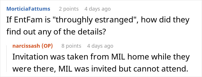 Estranged Relatives Demand Access To Wedding They Were Never Invited To: “No Is A Full Sentence”