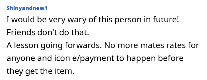 Small Business Owner Gives Friend A Big Discount, She Takes The Items But Just Ghosts The Bill