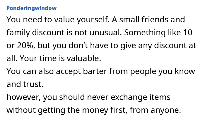 Small Business Owner Gives Friend A Big Discount, She Takes The Items But Just Ghosts The Bill