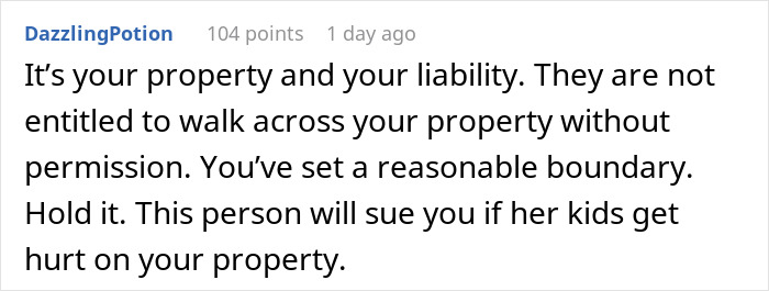 Neighbor Labeled A “Child-Hating Hermit” As She Won’t Allow Karen’s Kids To Pass Through Her Yard Neighbor Labeled A “Child-Hating Hermit” As She Won’t Allow Karen’s Kids To Pass Through Her Yard