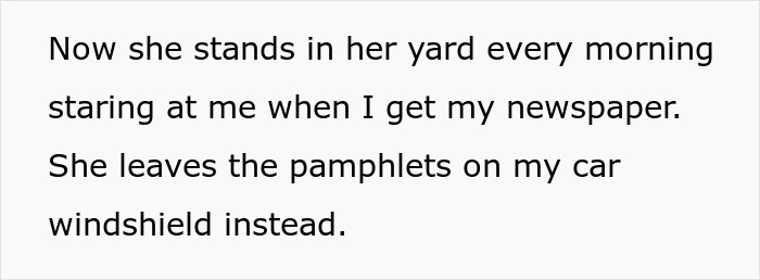 Neighbor Replaces Person’s Newspaper With Pamphlets, Tells Cops She’s “Ministering To A Lost Soul”