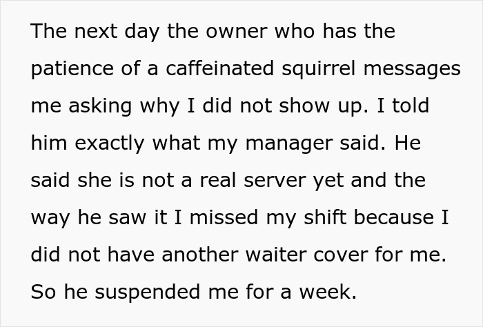 Boss Suspends Waiter To Teach Him A Lesson, Then Begs Him To Come Back: &ldquo;I Had Not Learned My Lesson Yet&rdquo;