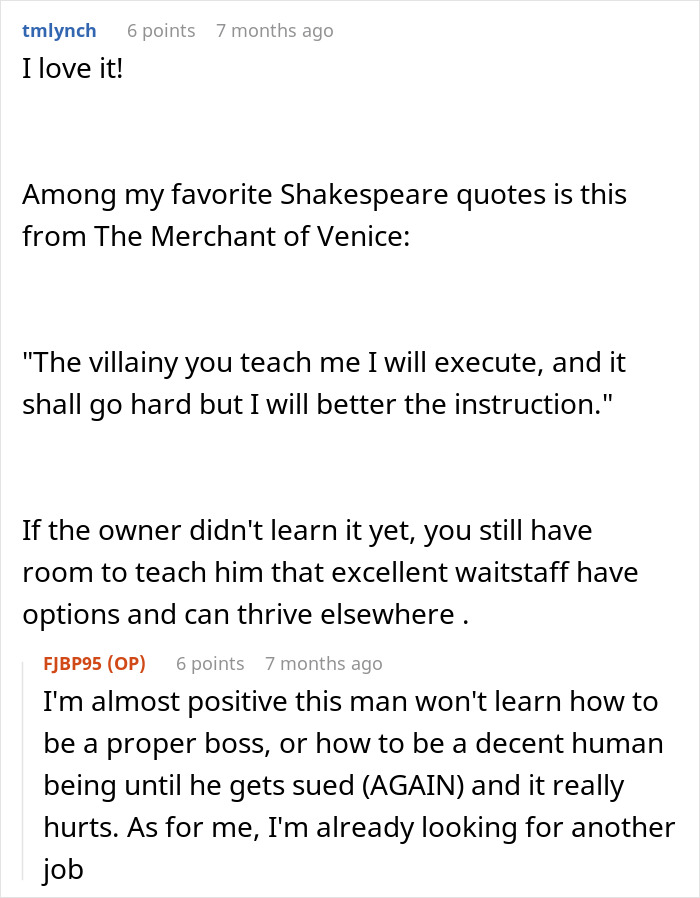 Boss Suspends Waiter To Teach Him A Lesson, Then Begs Him To Come Back: &ldquo;I Had Not Learned My Lesson Yet&rdquo;