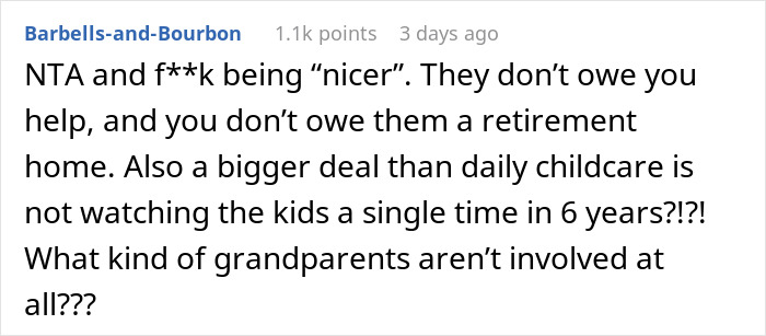 In‑Laws Refused To Help With Childcare, Now Want To Move In: “Hell Would Freeze Before You Live Here” In‑Laws Refused To Help With Childcare, Now Want To Move In: “Hell Would Freeze Before You Live Here”