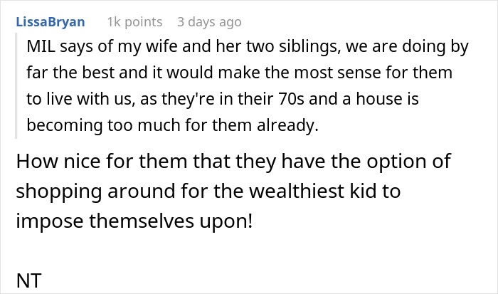 In‑Laws Refused To Help With Childcare, Now Want To Move In: “Hell Would Freeze Before You Live Here” In‑Laws Refused To Help With Childcare, Now Want To Move In: “Hell Would Freeze Before You Live Here”