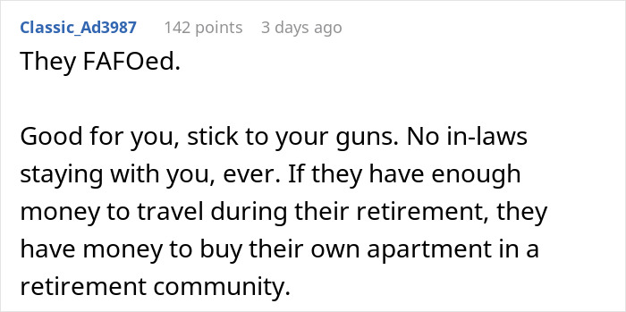 In‑Laws Refused To Help With Childcare, Now Want To Move In: “Hell Would Freeze Before You Live Here” In‑Laws Refused To Help With Childcare, Now Want To Move In: “Hell Would Freeze Before You Live Here”