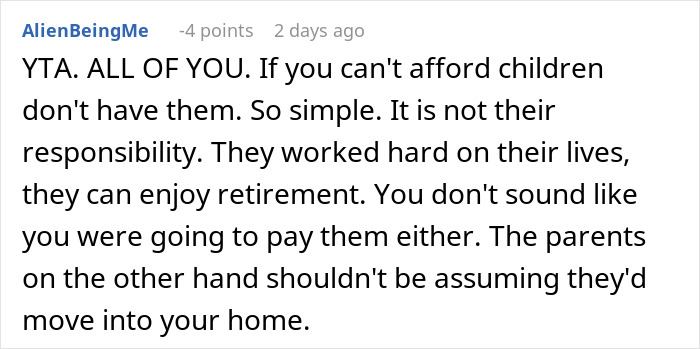 In‑Laws Refused To Help With Childcare, Now Want To Move In: “Hell Would Freeze Before You Live Here” In‑Laws Refused To Help With Childcare, Now Want To Move In: “Hell Would Freeze Before You Live Here”