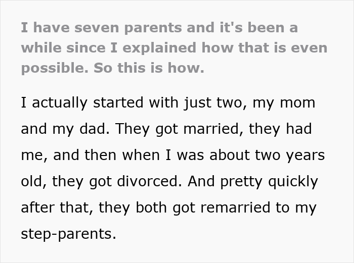 Woman Shares Why She Has 7 Parents And People Online Are Baffled