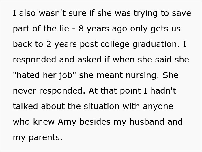 Woman Decides To Lie About Her Career For 10 Years, Makes Up Wild Stories To Go With It Woman Decides To Lie About Her Career For 10 Years, Makes Up Wild Stories To Go With It