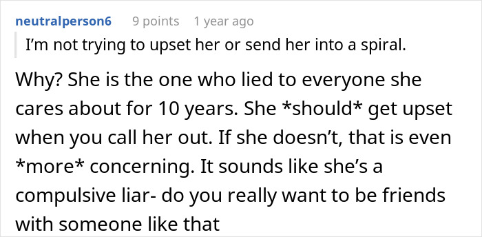 Woman Decides To Lie About Her Career For 10 Years, Makes Up Wild Stories To Go With It Woman Decides To Lie About Her Career For 10 Years, Makes Up Wild Stories To Go With It