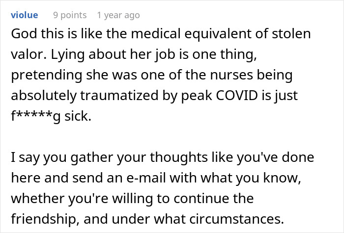 Woman Decides To Lie About Her Career For 10 Years, Makes Up Wild Stories To Go With It Woman Decides To Lie About Her Career For 10 Years, Makes Up Wild Stories To Go With It
