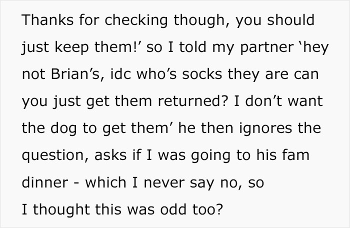 Man Tries To Convince GF He Didn’t Cheat While Fancy Designer Socks In Their Home Say Otherwise Man Tries To Convince GF He Didn’t Cheat While Fancy Designer Socks In Their Home Say Otherwise