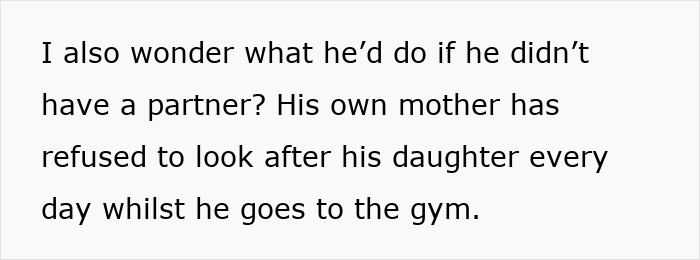 Woman Feels Treated Like An Unpaid Nanny After Partner Leaves Child To Go To The Gym Woman Feels Treated Like An Unpaid Nanny After Partner Leaves Child To Go To The Gym