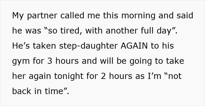 Woman Feels Treated Like An Unpaid Nanny After Partner Leaves Child To Go To The Gym Woman Feels Treated Like An Unpaid Nanny After Partner Leaves Child To Go To The Gym