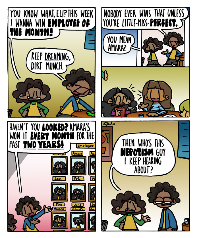 These Comics Show What Happens When Your Co-Workers Are Also Your Family (18 Pics)