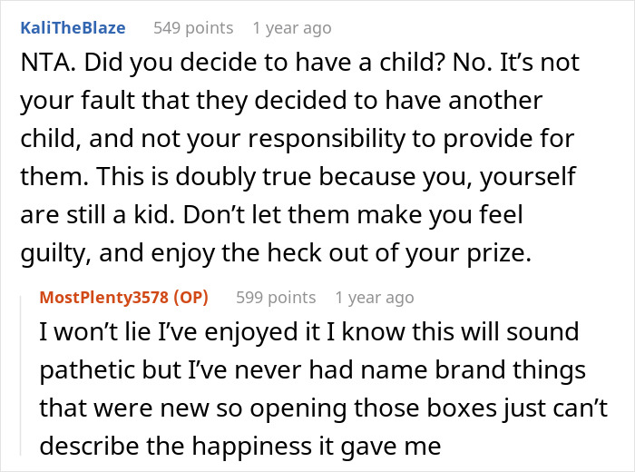 Teen Has Stepsister&rsquo;s Support When Stepmom Calls Her Selfish And Cruel For Spending Money On Herself