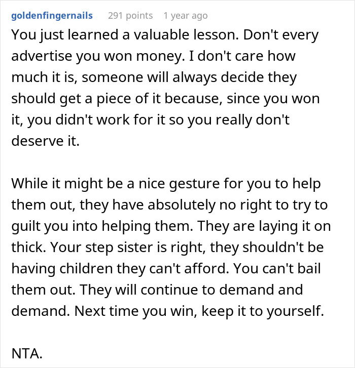 Teen Has Stepsister&rsquo;s Support When Stepmom Calls Her Selfish And Cruel For Spending Money On Herself