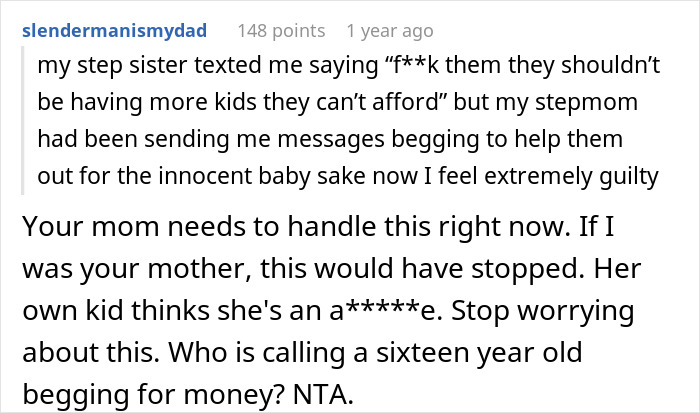 Teen Has Stepsister&rsquo;s Support When Stepmom Calls Her Selfish And Cruel For Spending Money On Herself