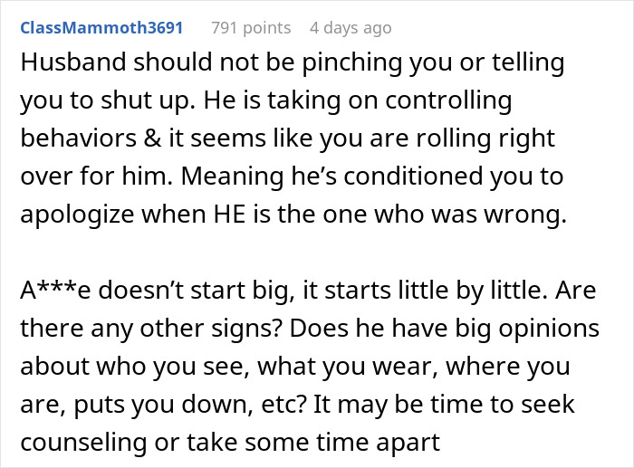 “He Will Use Past Against Me”: Husband Gets Mad At Wife’s Reaction To His Weird Behavior At Dinner “He Will Use Past Against Me”: Husband Gets Mad At Wife’s Reaction To His Weird Behavior At Dinner