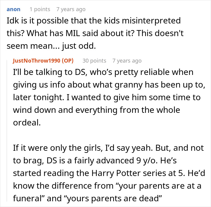 Woman Can’t Believe MIL Convinced Her Kids That She Passed Away While She Was At A Funeral Woman Can’t Believe MIL Convinced Her Kids That She Passed Away While She Was At A Funeral