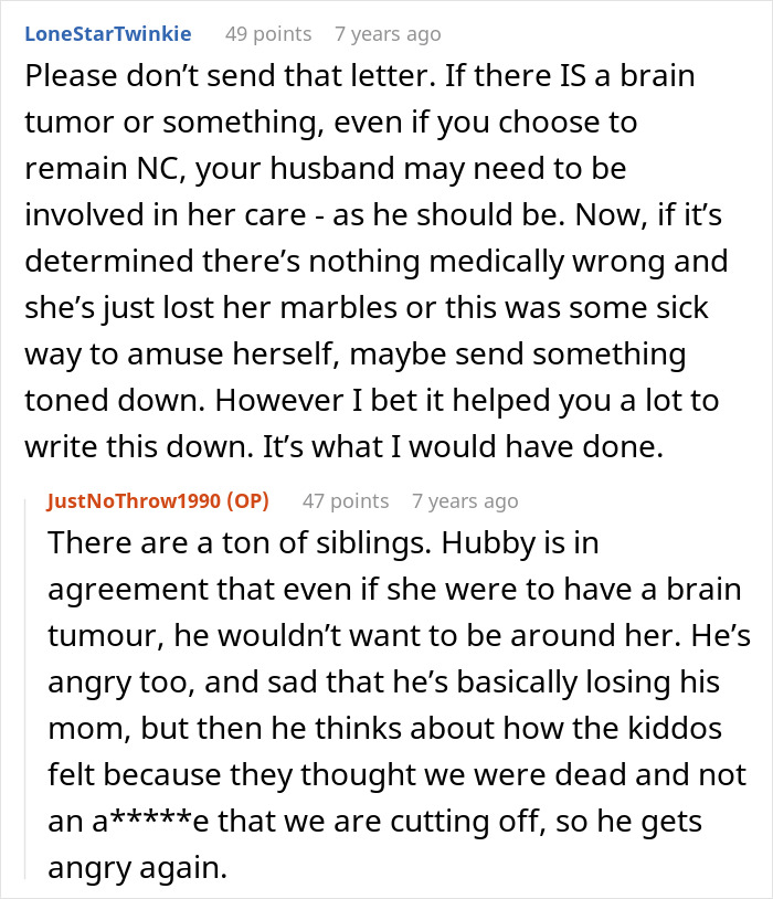 Woman Can’t Believe MIL Convinced Her Kids That She Passed Away While She Was At A Funeral Woman Can’t Believe MIL Convinced Her Kids That She Passed Away While She Was At A Funeral